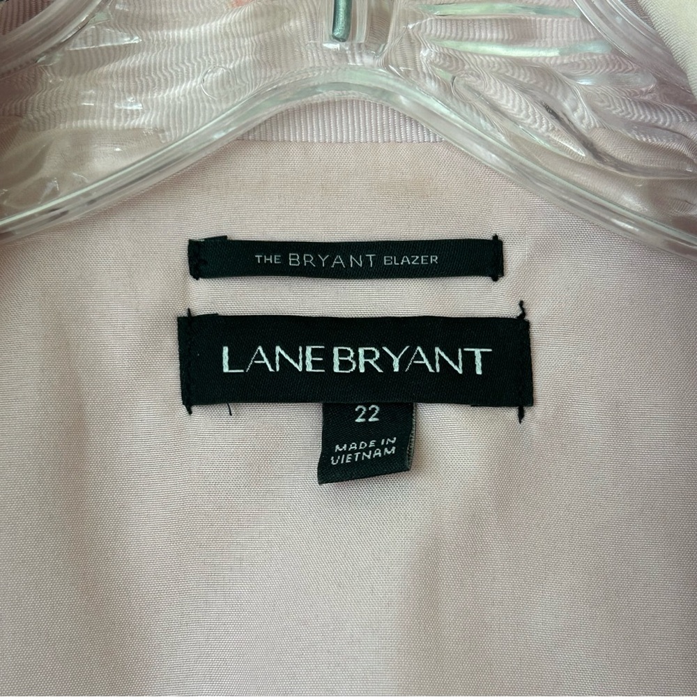 Lane Bryant Pink Floral Open-Front Blazer - Picture 3 of 9